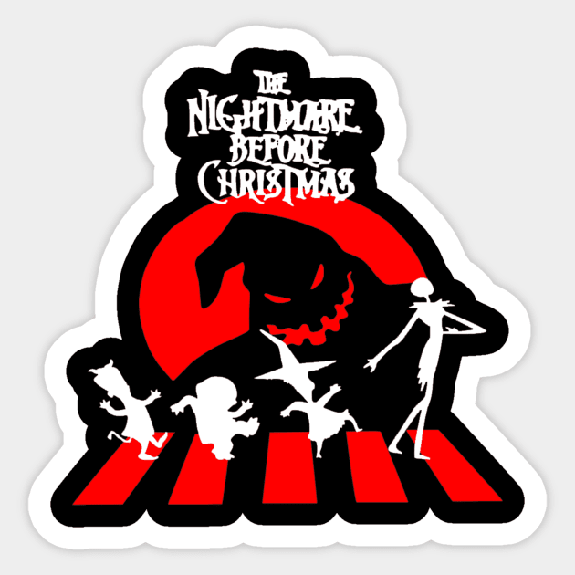 Nightmare Before Christmas Crossing Sticker by OtakuPapercraft